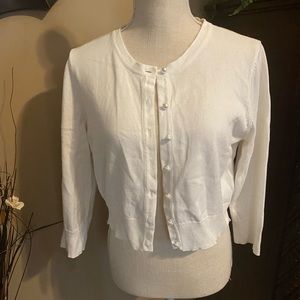 Karl Lagerfeld Cardigan w/ pearl buttons.